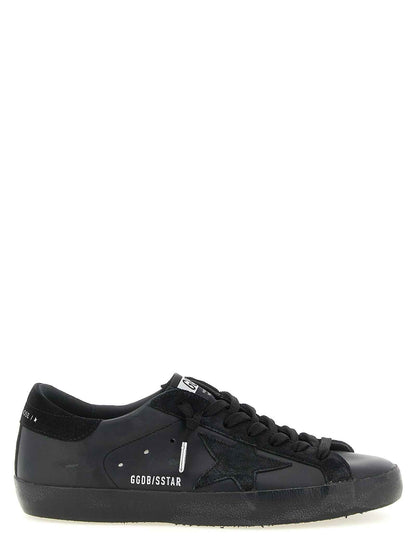 Black Cowhide Low Top Sneakers