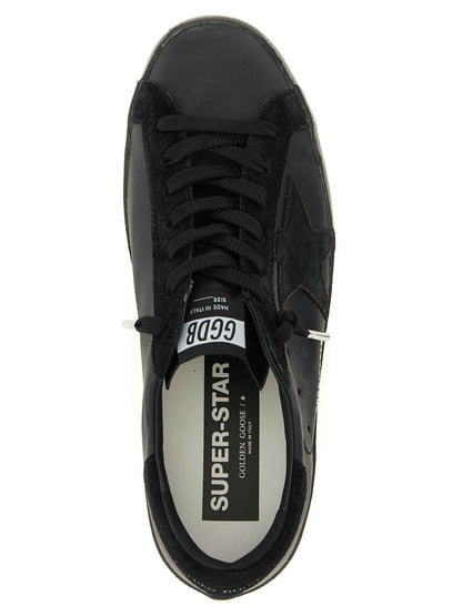 Black Cowhide Low Top Sneakers