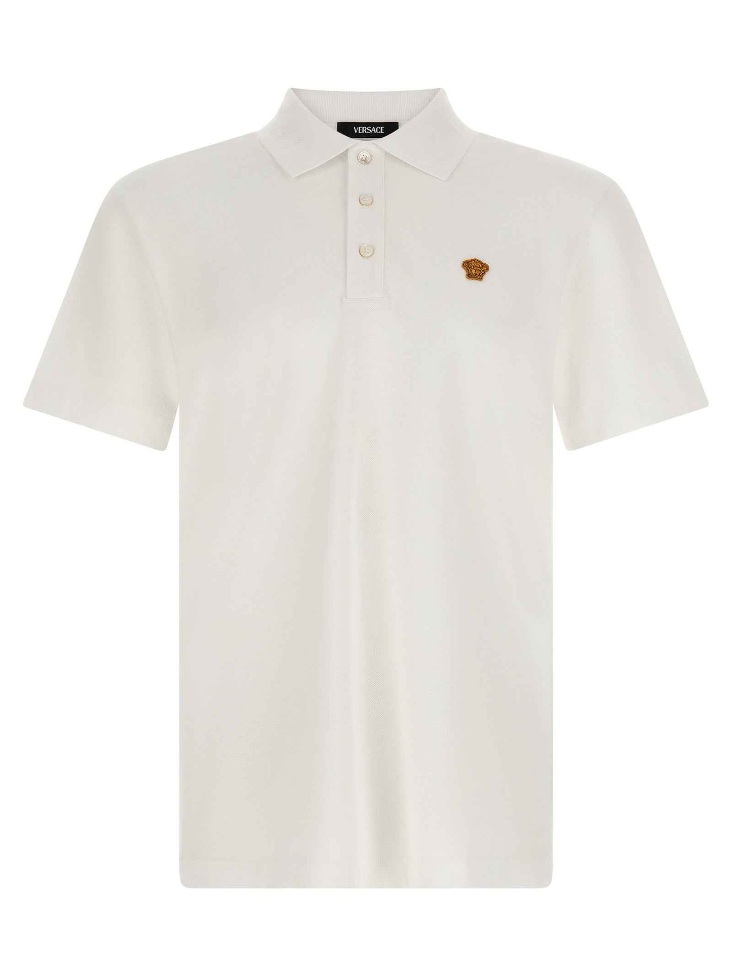 White Cotton Polo Shirt