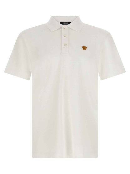 White Cotton Polo Shirt
