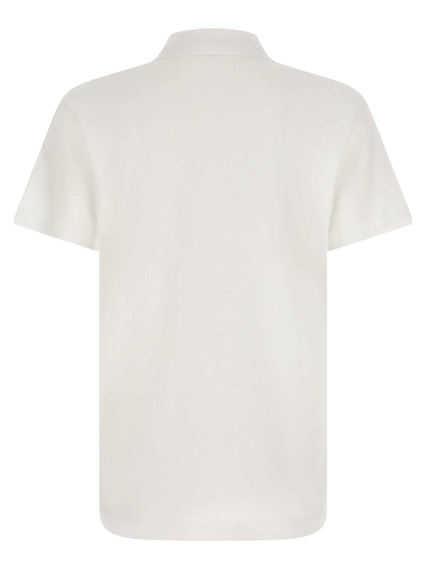 White Cotton Polo Shirt