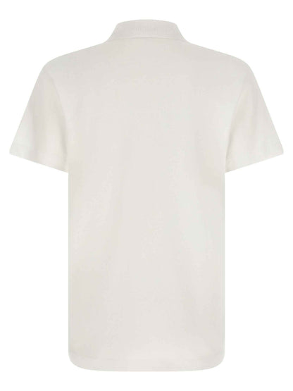 White Cotton Polo Shirt