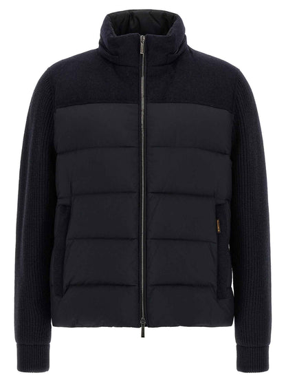 Blue Wool Full-Length Jacket