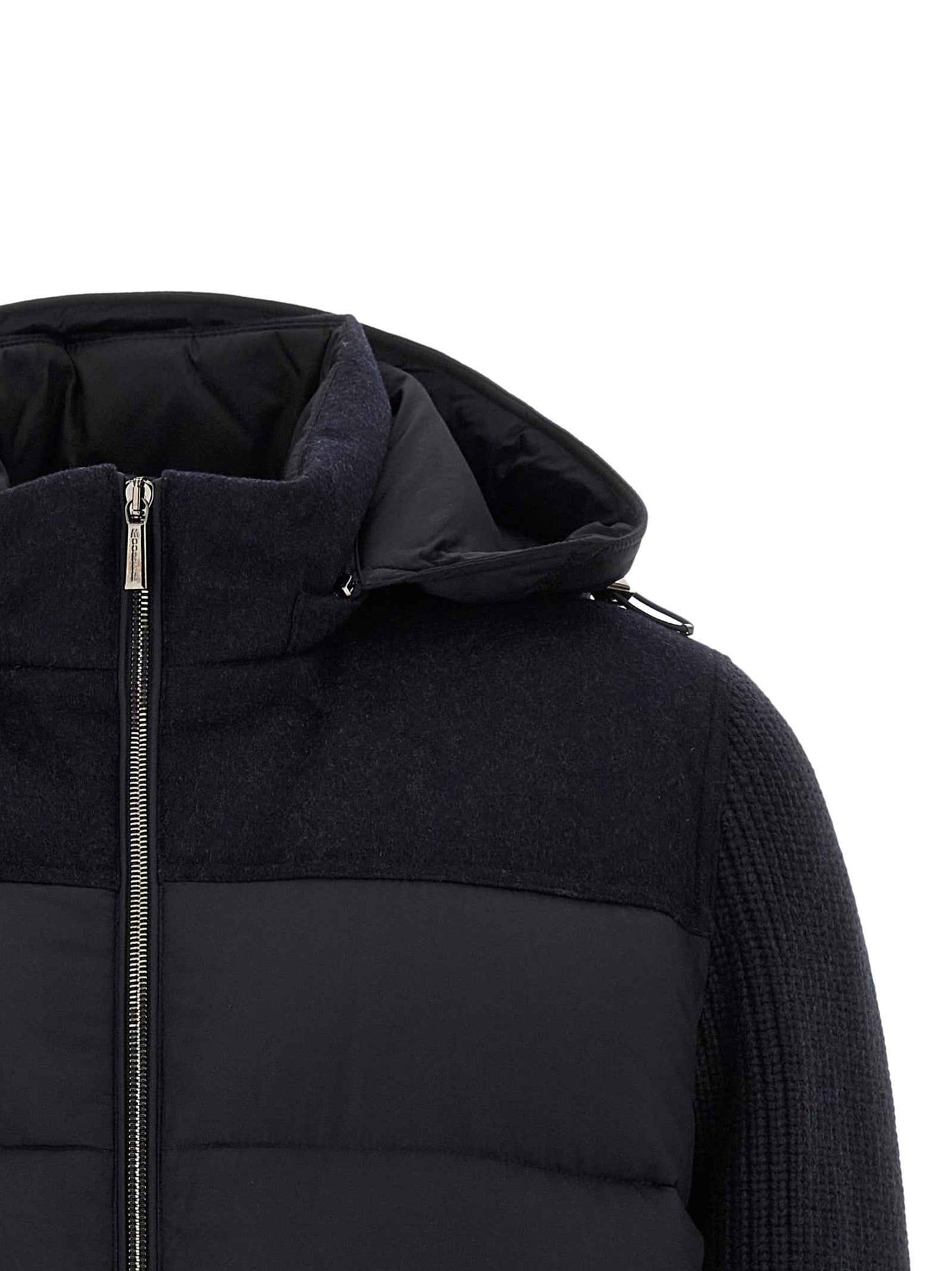 Blue Wool Full-Length Jacket