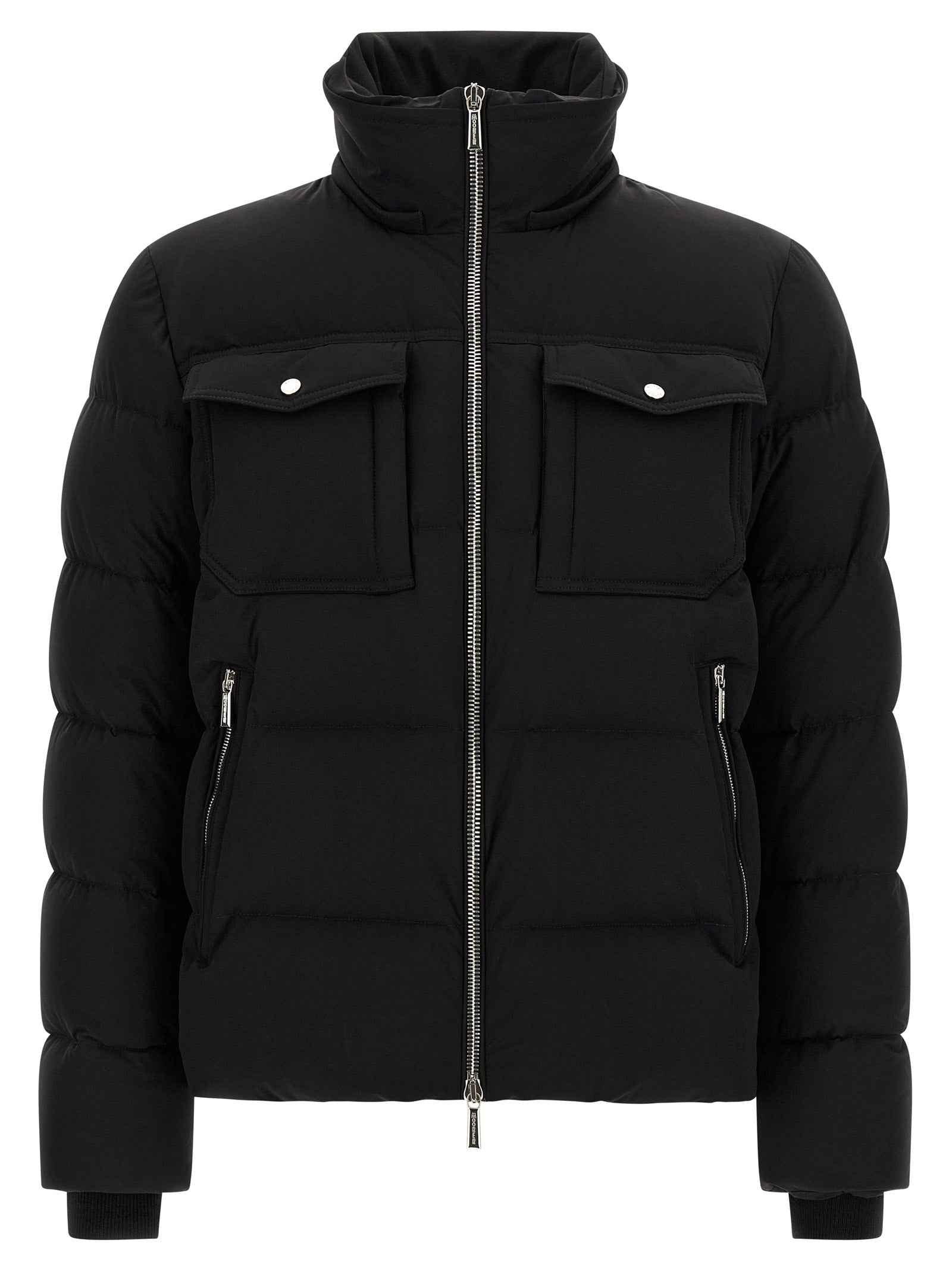 Black Wool Bomber