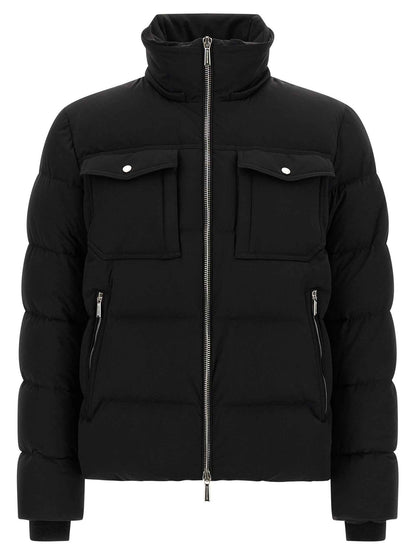 Black Wool Bomber