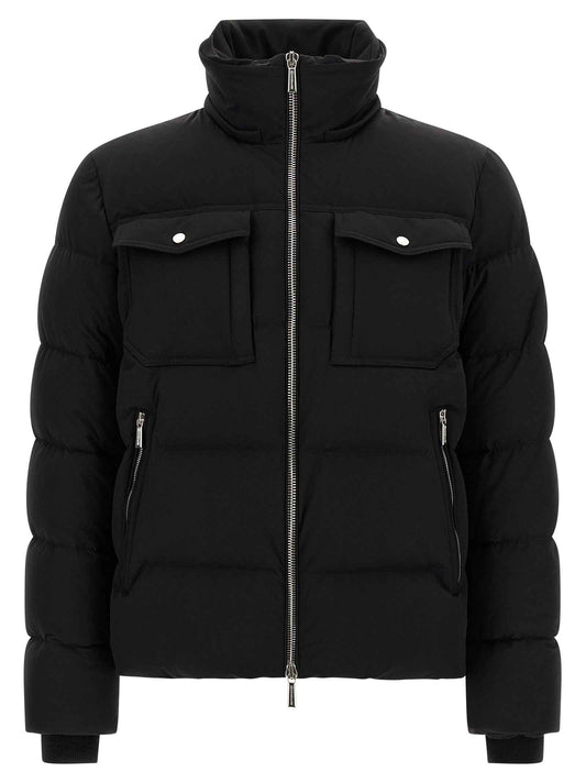 Black Wool Bomber