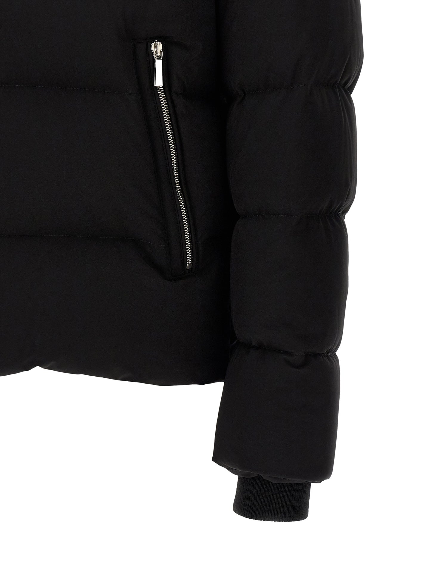 Black Wool Bomber