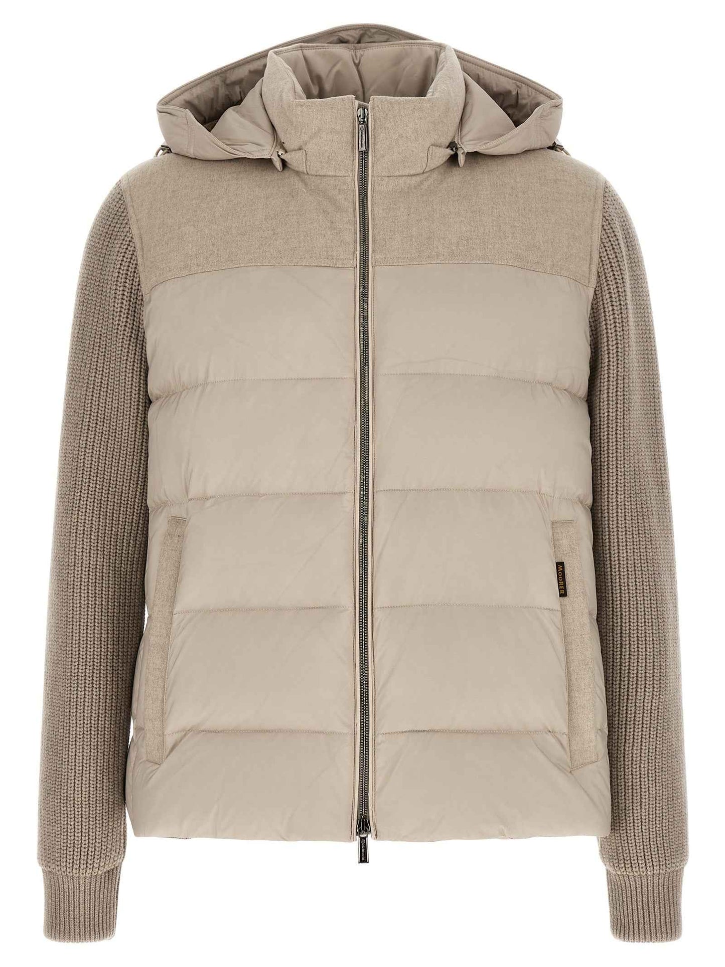 Beige Wool Full-Length Jacket