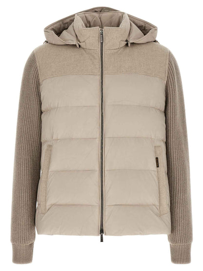 Beige Wool Full-Length Jacket