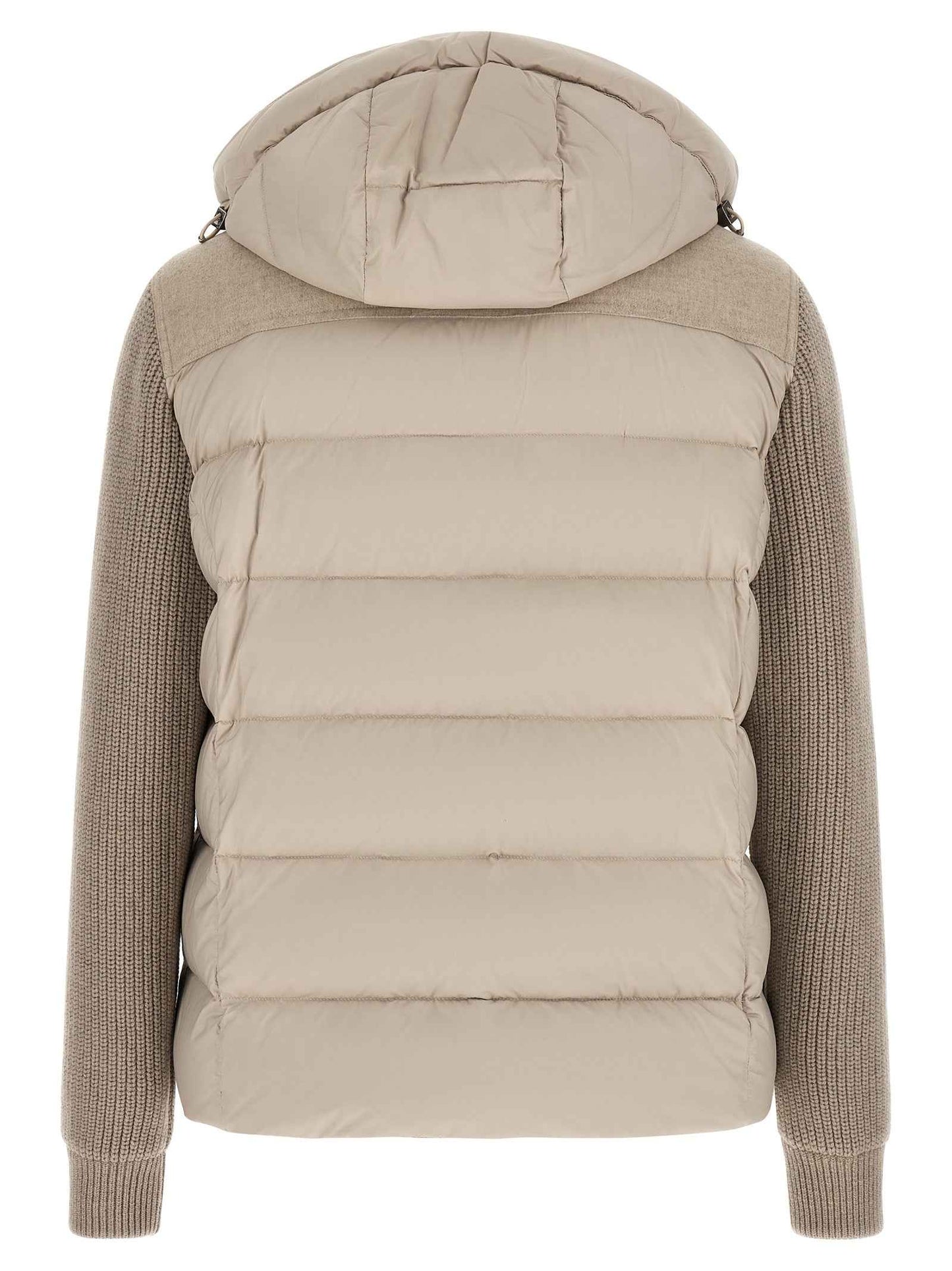 Beige Wool Full-Length Jacket