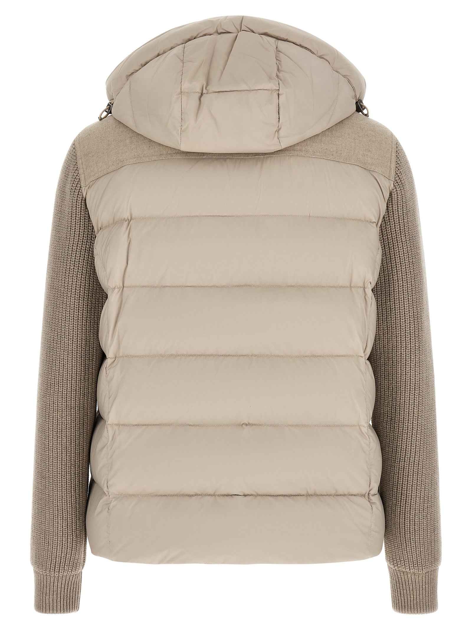 Beige Wool Full-Length Jacket