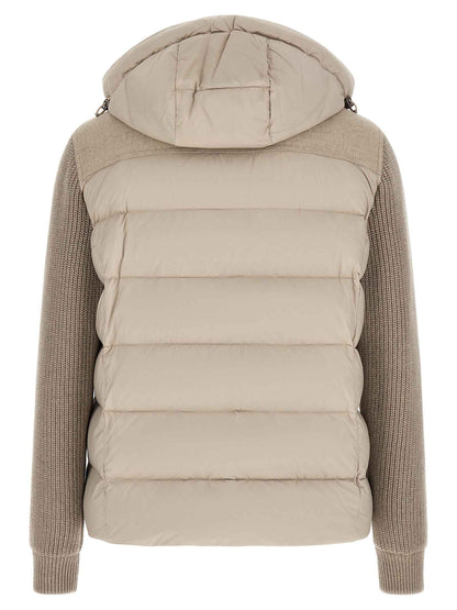 Beige Wool Full-Length Jacket