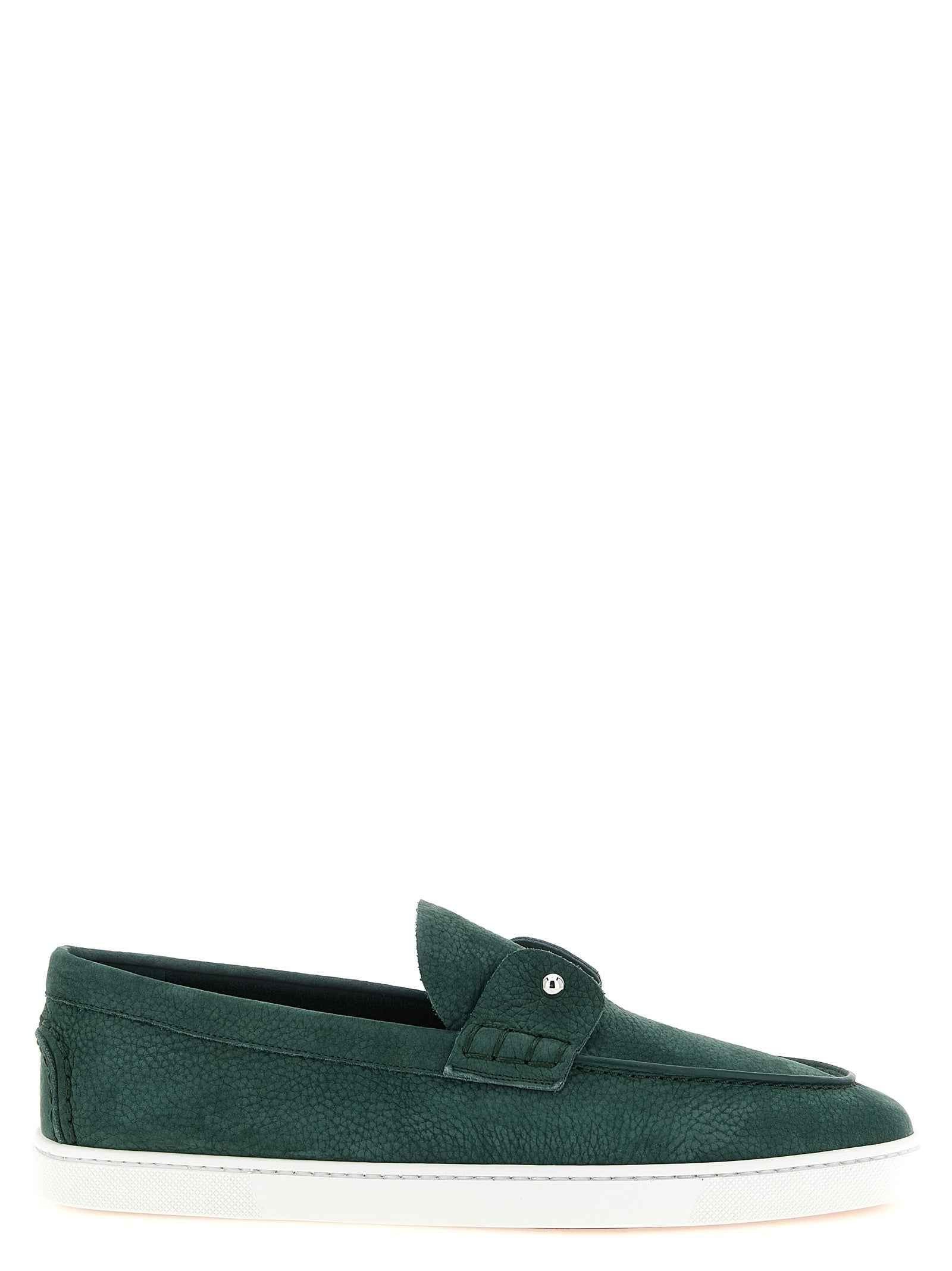 Bicolor Calfskin Slip-On Loafers