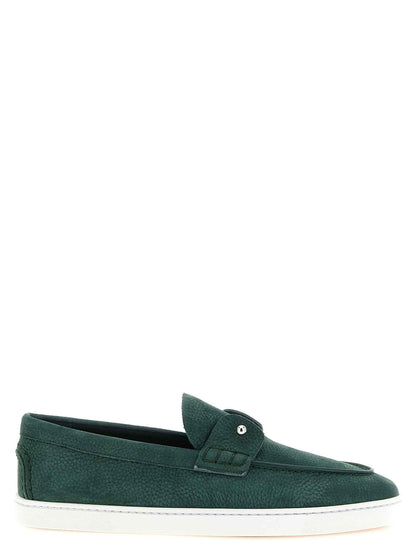 Bicolor Calfskin Slip-On Loafers