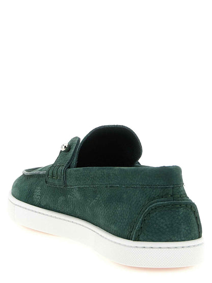 Bicolor Calfskin Slip-On Loafers