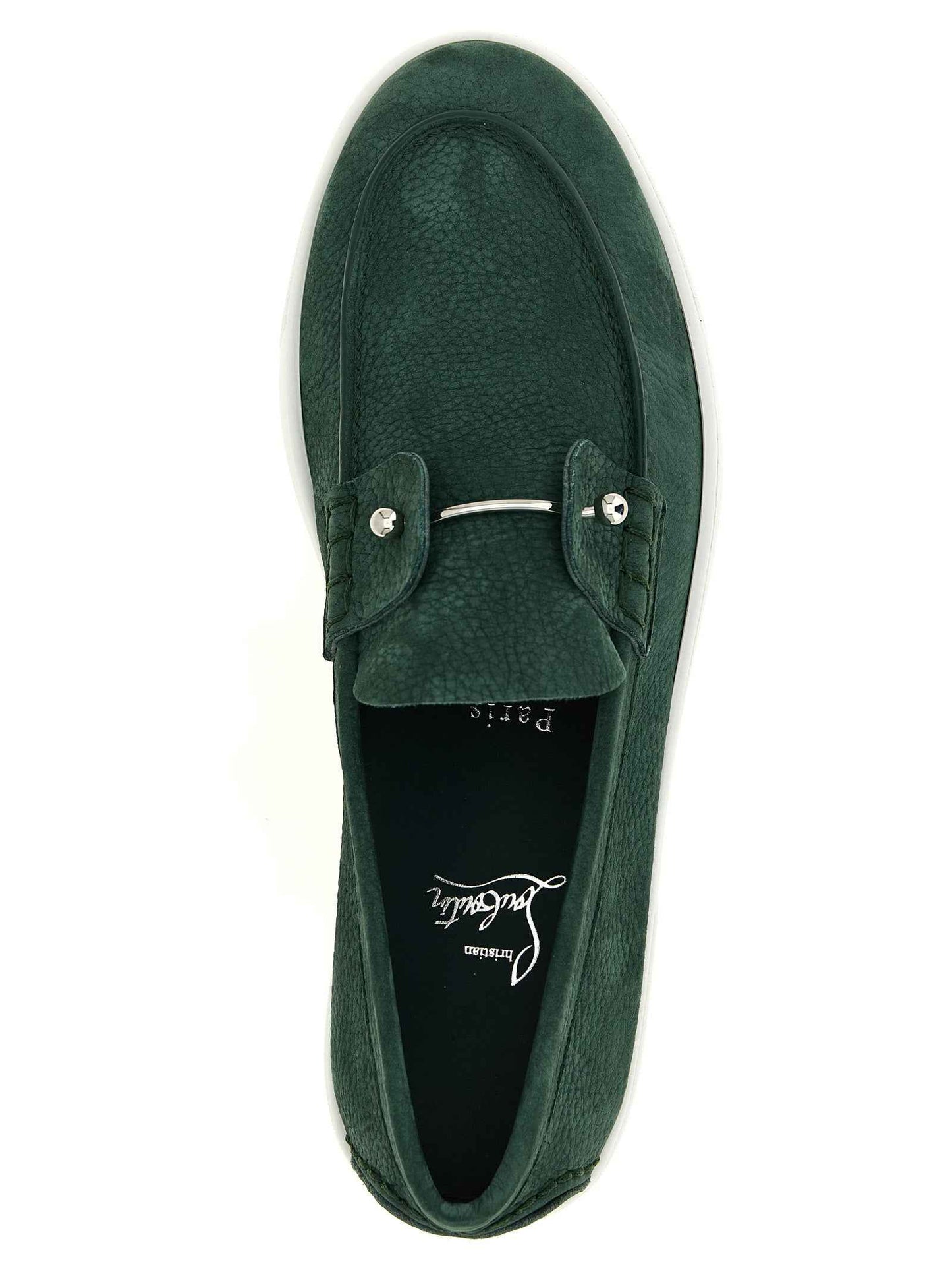 Bicolor Calfskin Slip-On Loafers