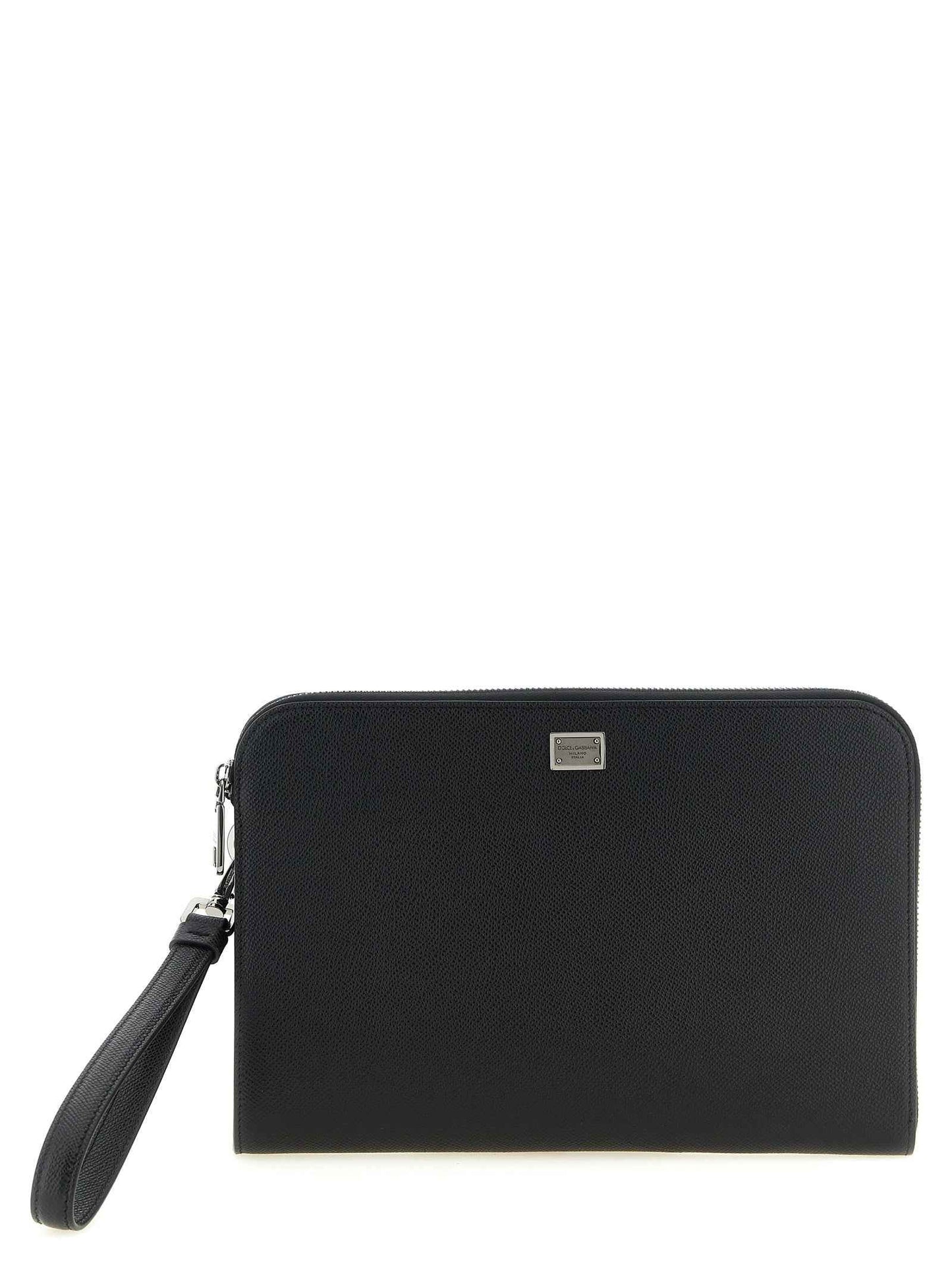Black Calfskin Clutch Bag