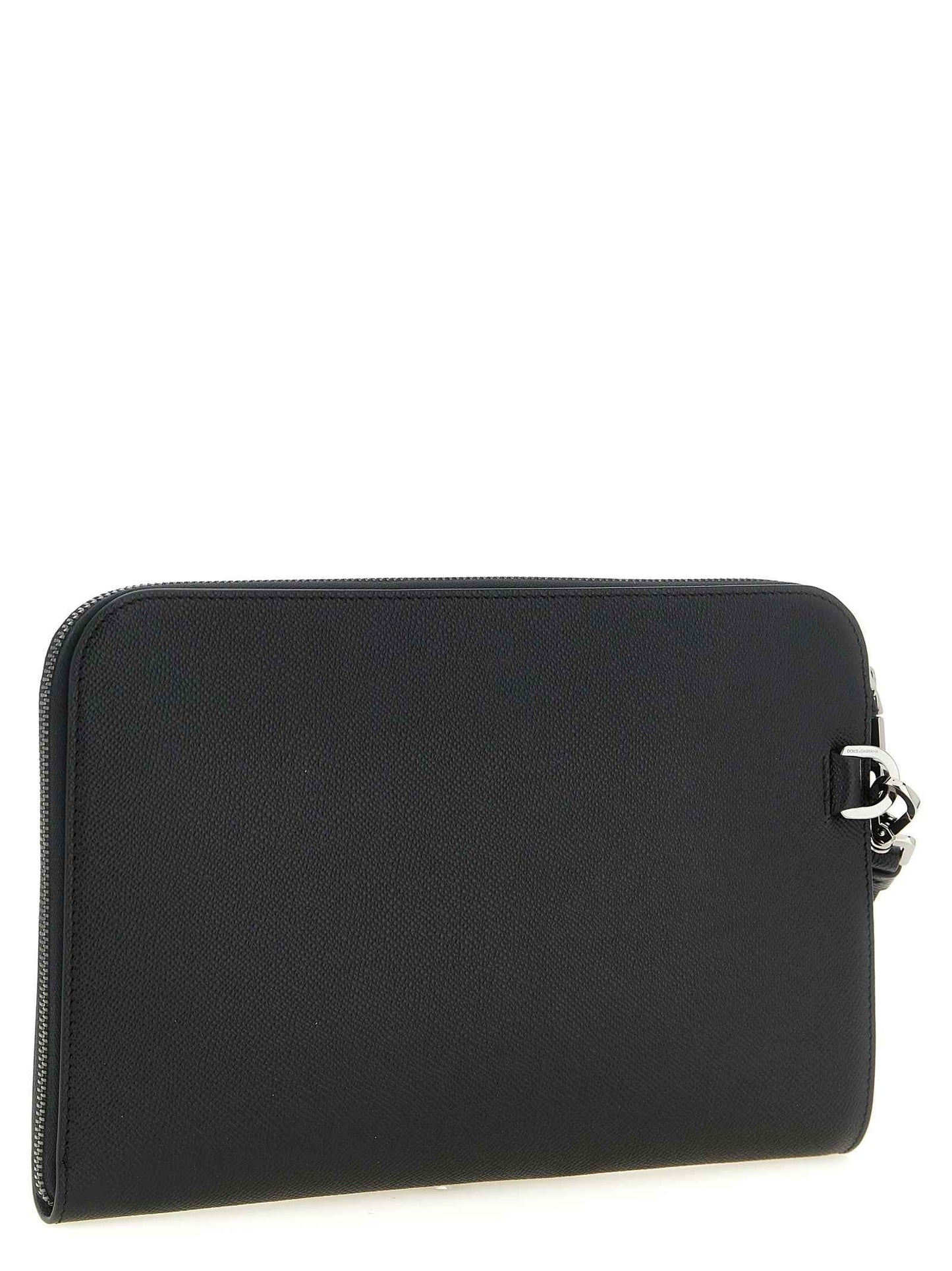 Black Calfskin Clutch Bag