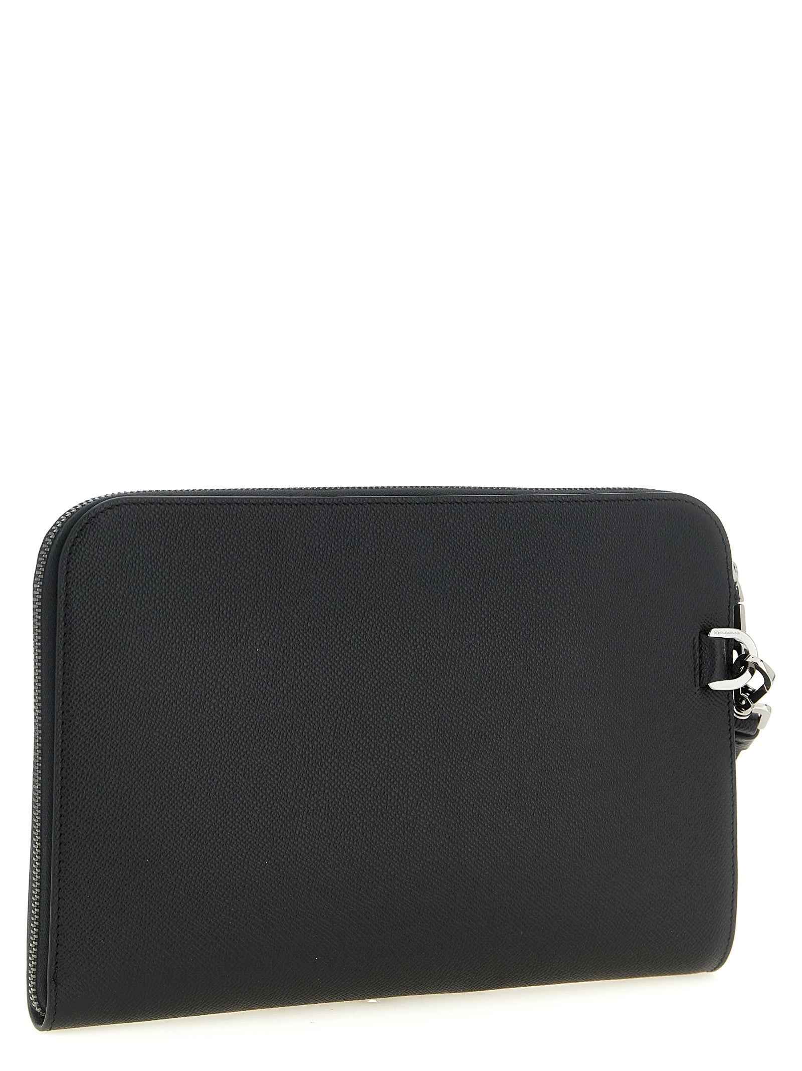 Black Calfskin Clutch Bag