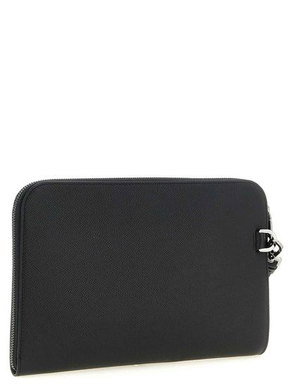 Black Calfskin Clutch Bag