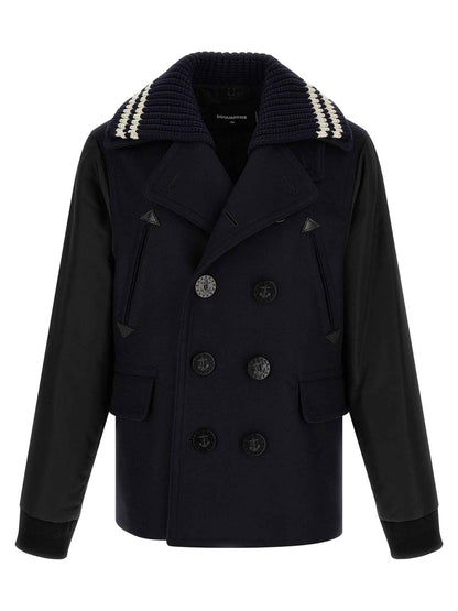 Blue Wool Coat