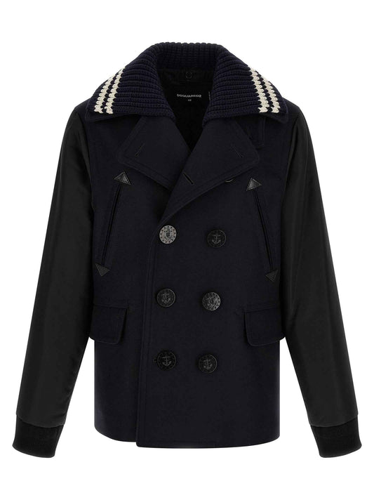 Blue Wool Coat