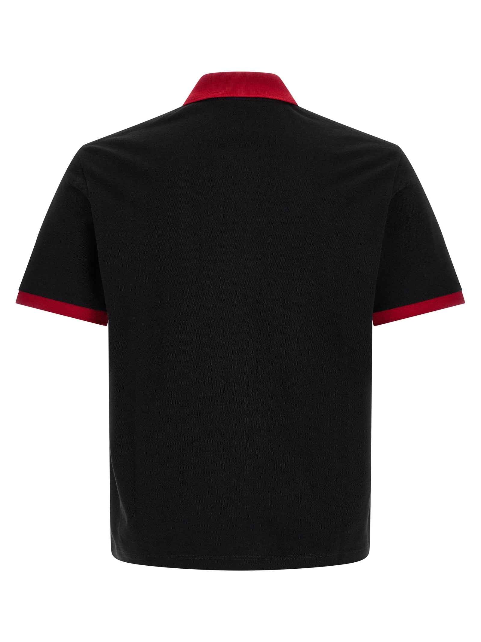 Black Cotton Polo Shirt