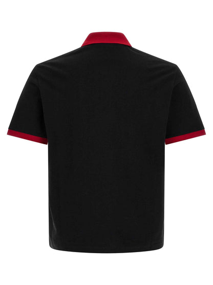 Black Cotton Polo Shirt