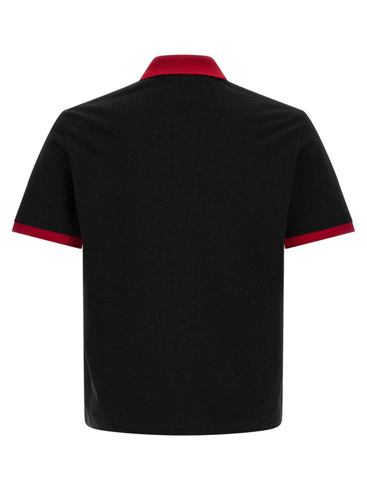 Black Cotton Polo Shirt