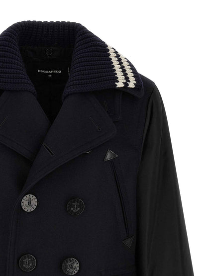 Blue Wool Coat