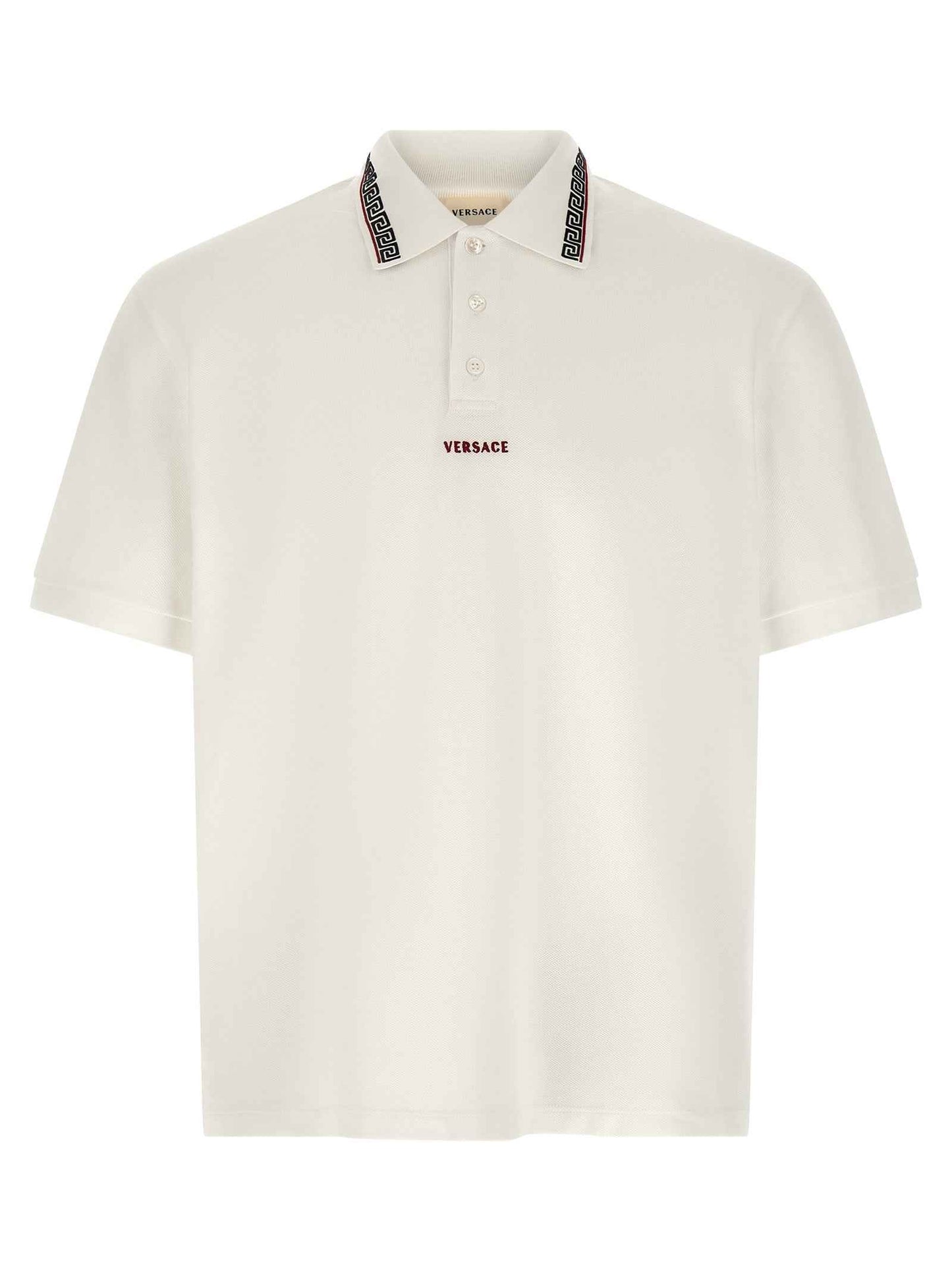White Cotton Polo Shirt