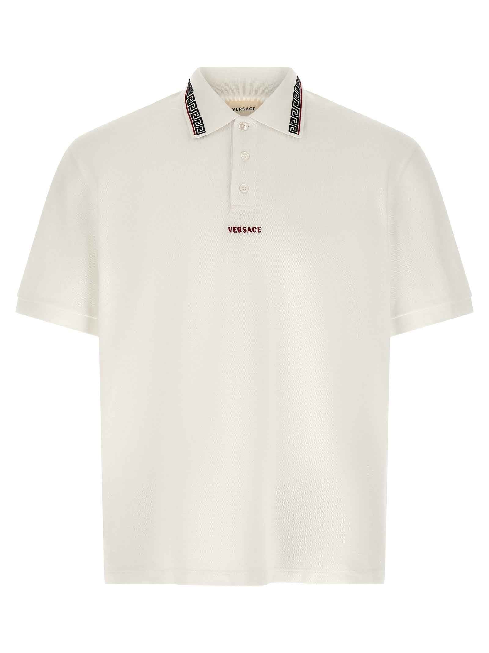 White Cotton Polo Shirt