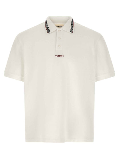White Cotton Polo Shirt