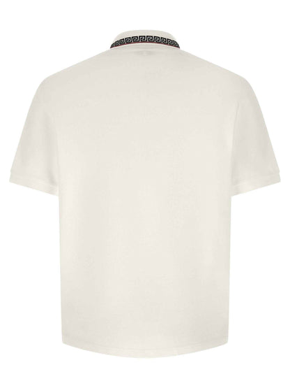 White Cotton Polo Shirt