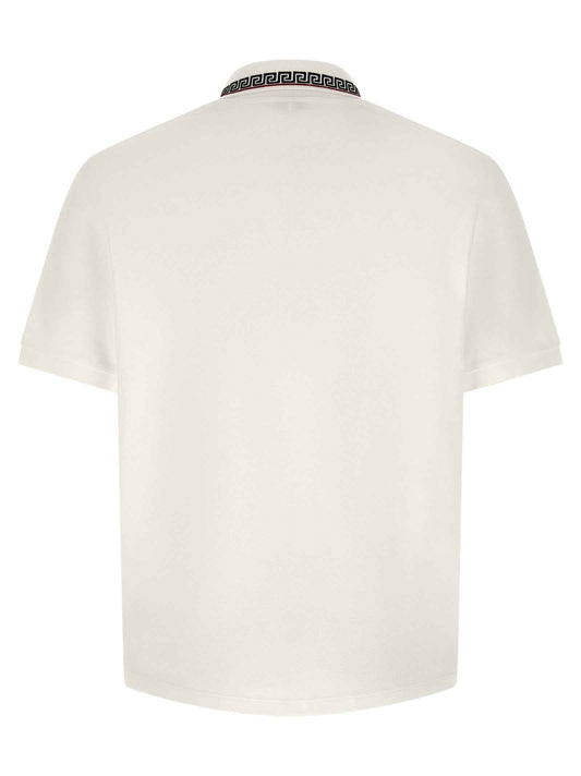 White Cotton Polo Shirt