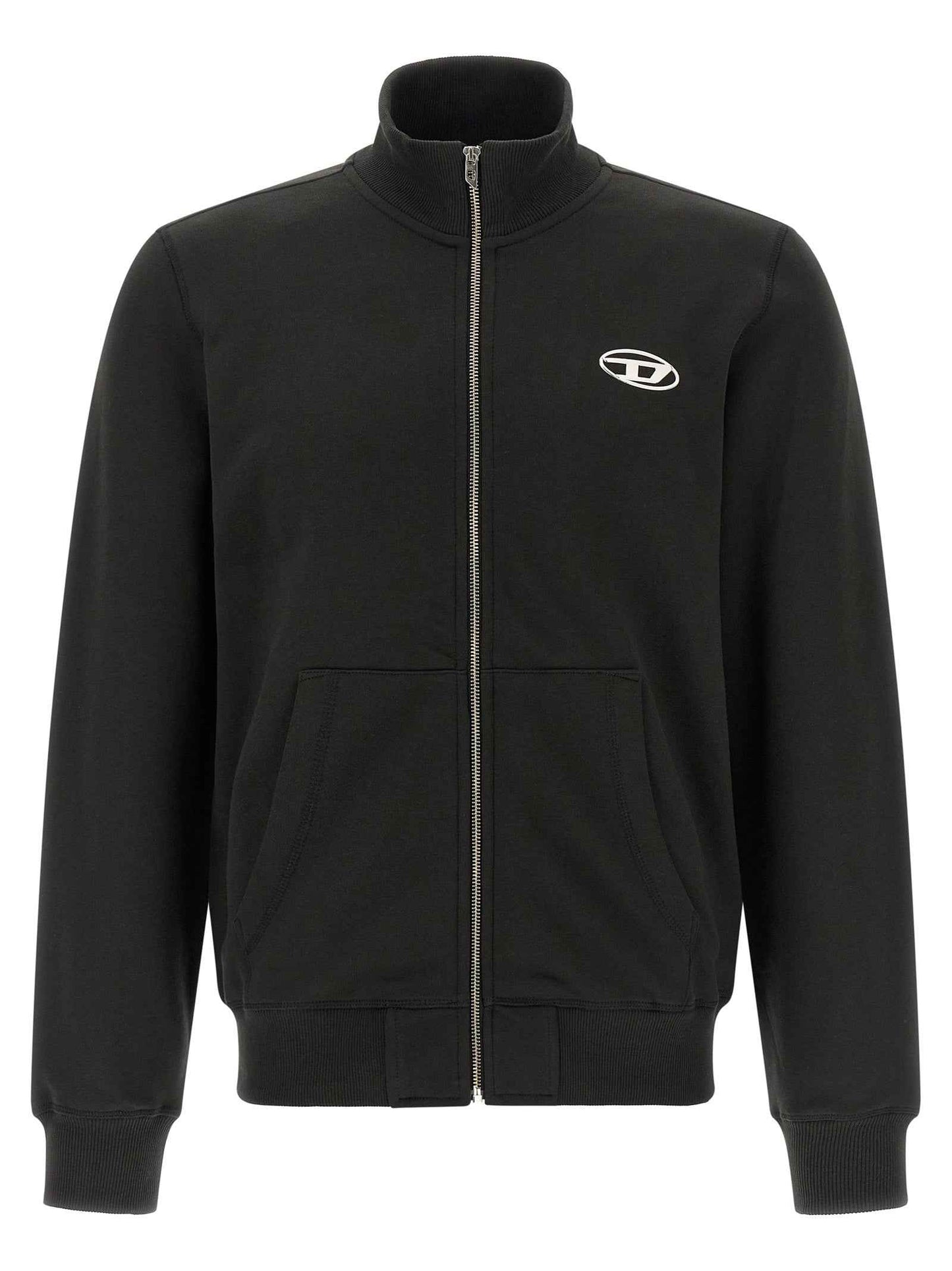 Black Cotton Sweatshirt