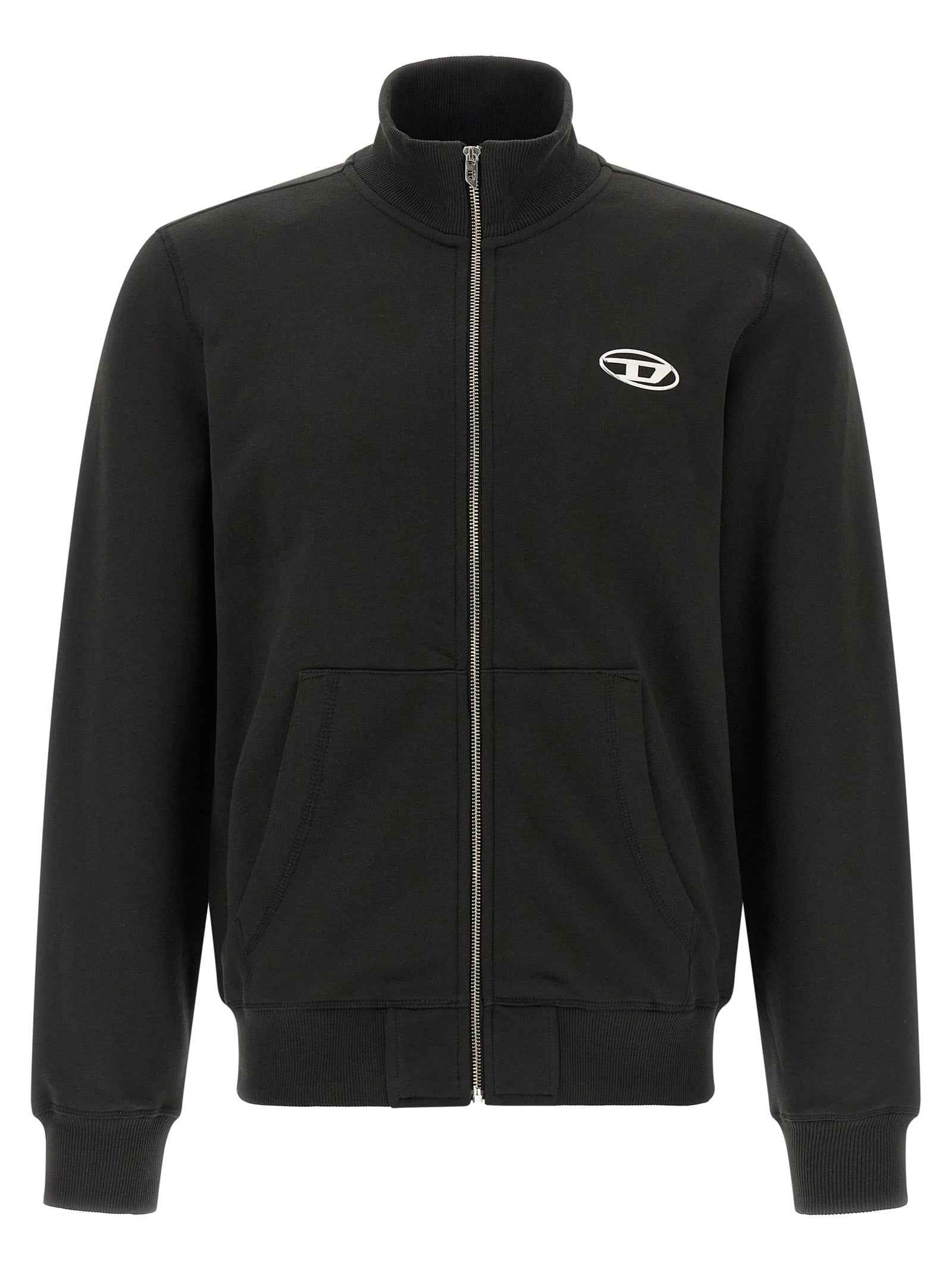 Black Cotton Sweatshirt
