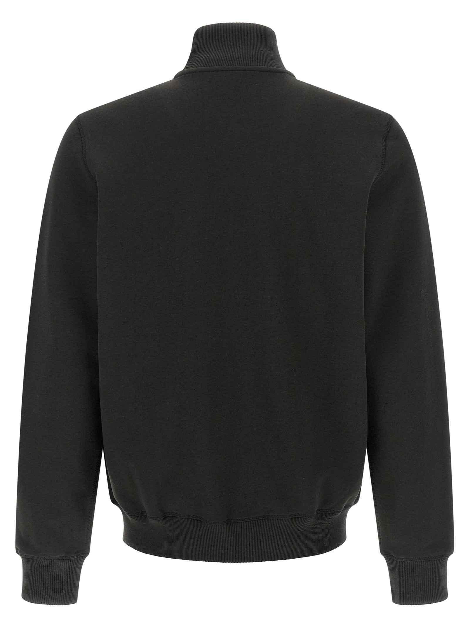 Black Cotton Sweatshirt