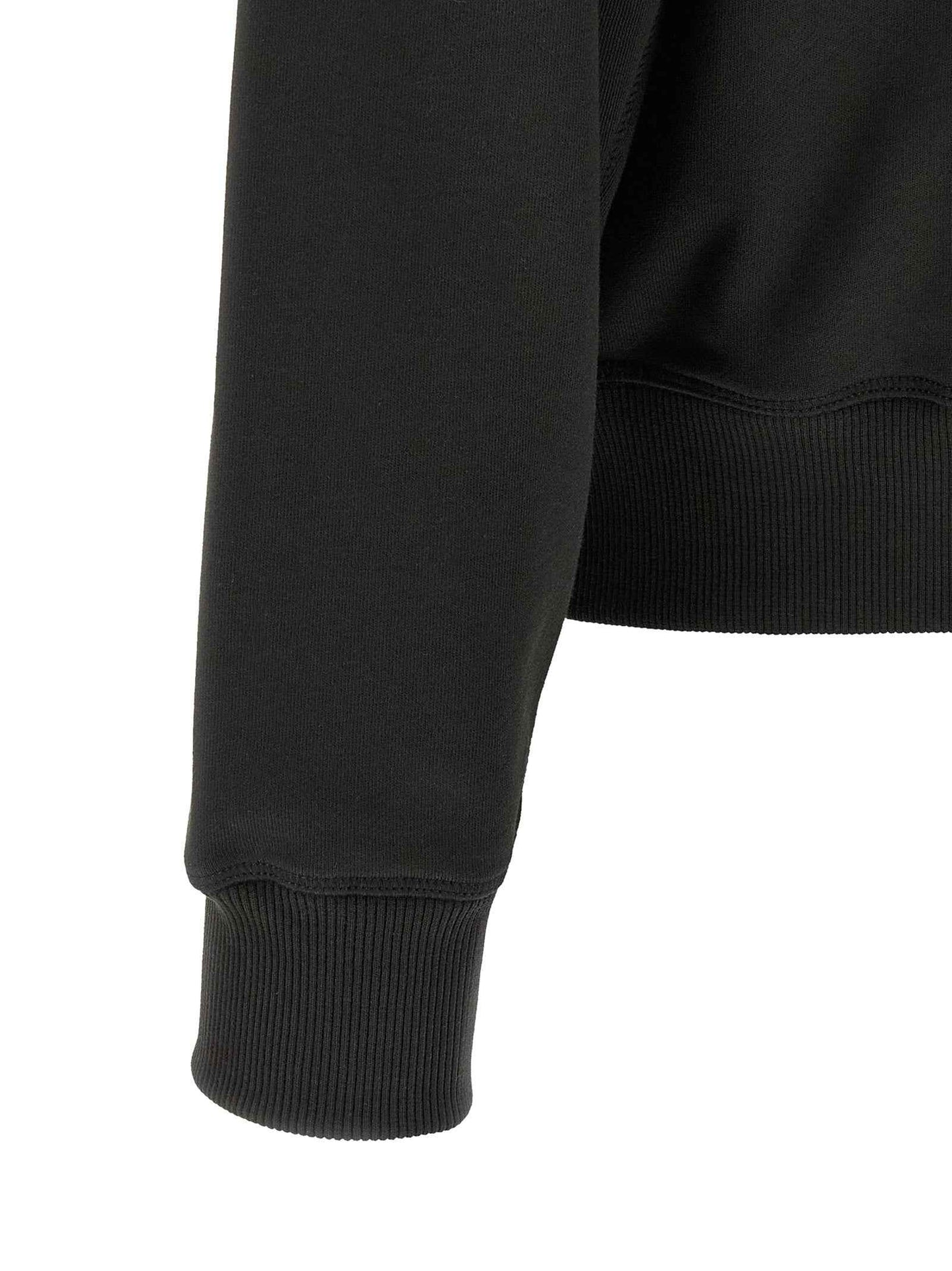 Black Cotton Sweatshirt