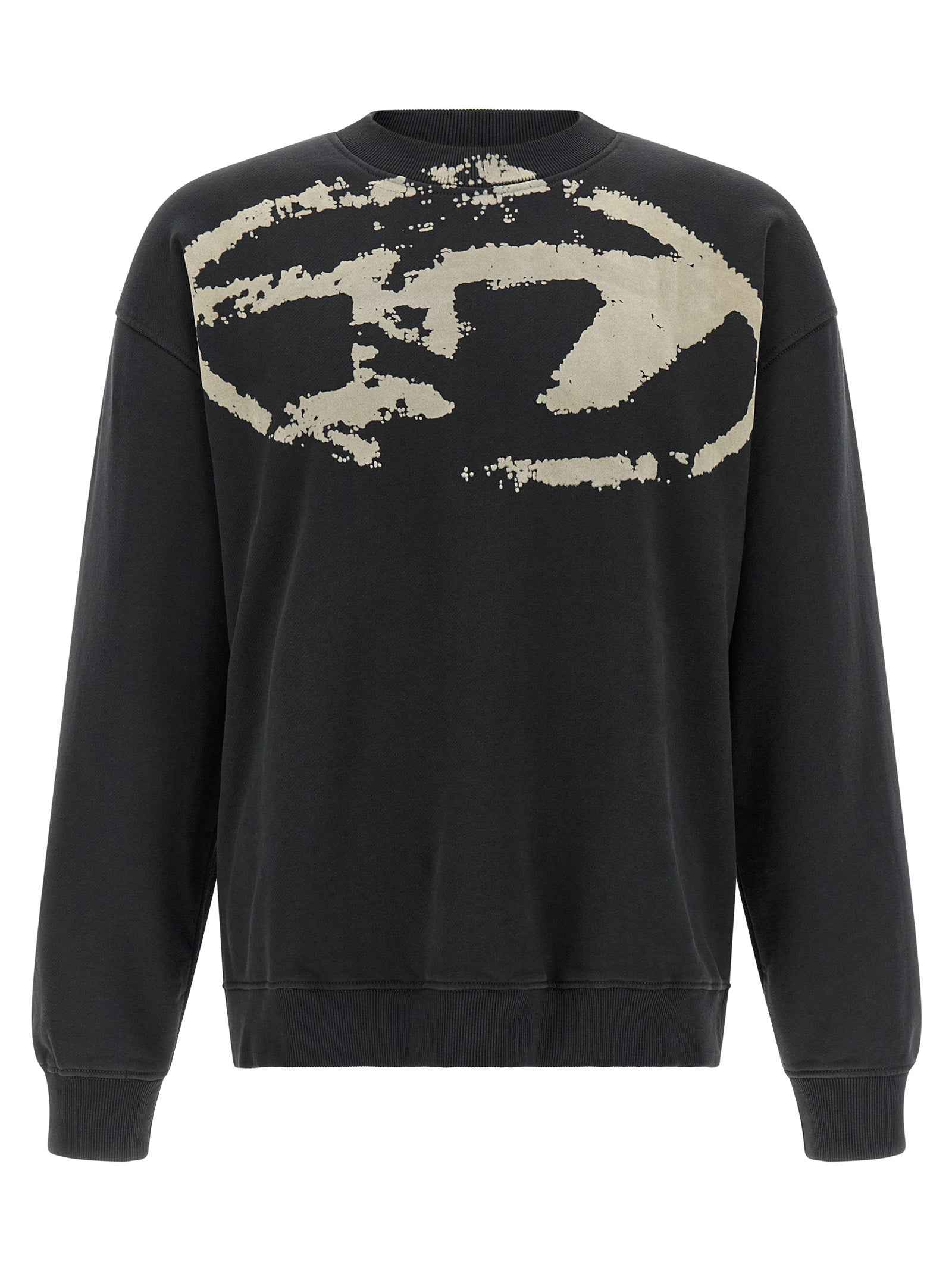 Black Cotton Sweatshirt