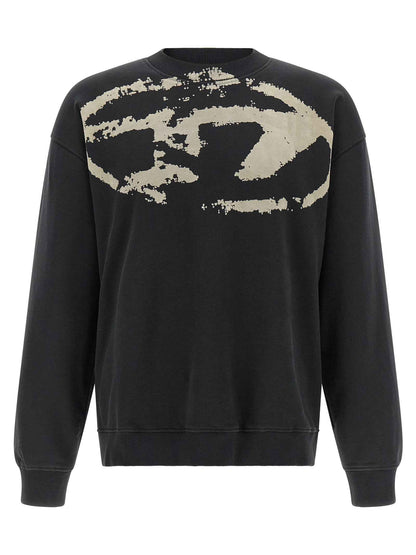 Black Cotton Sweatshirt