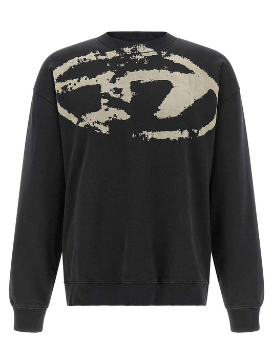 Black Cotton Sweatshirt