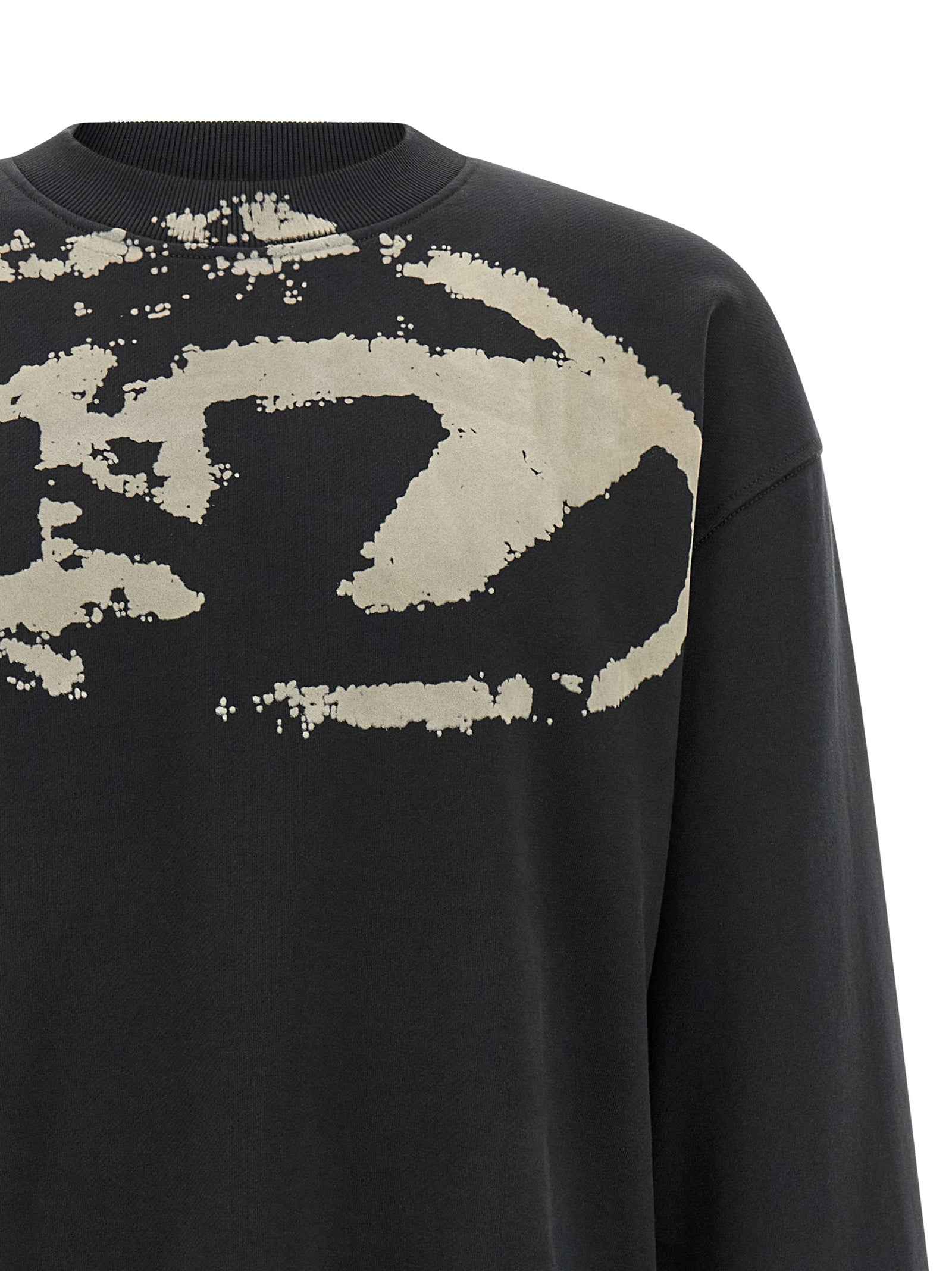 Black Cotton Sweatshirt