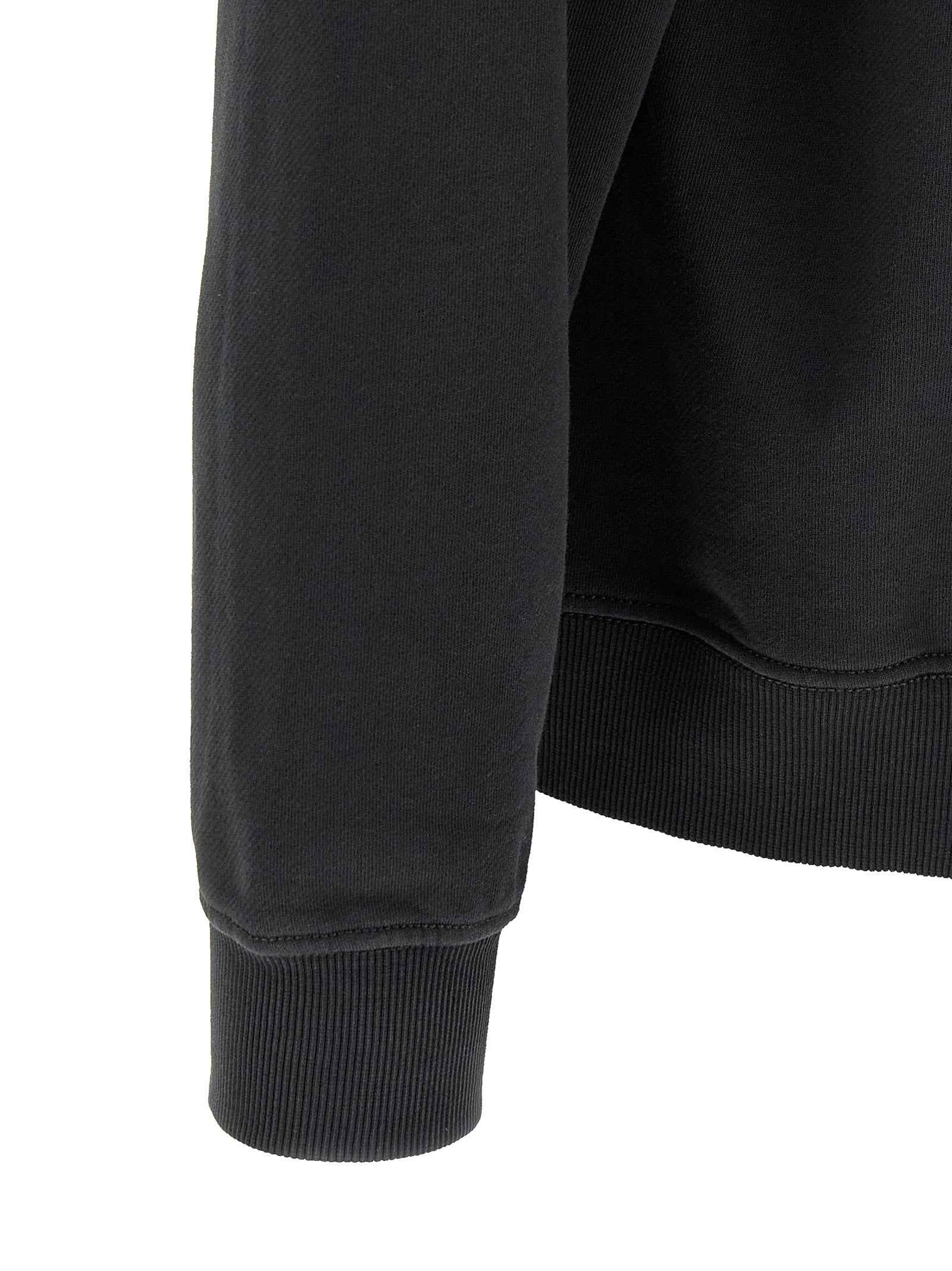 Black Cotton Sweatshirt