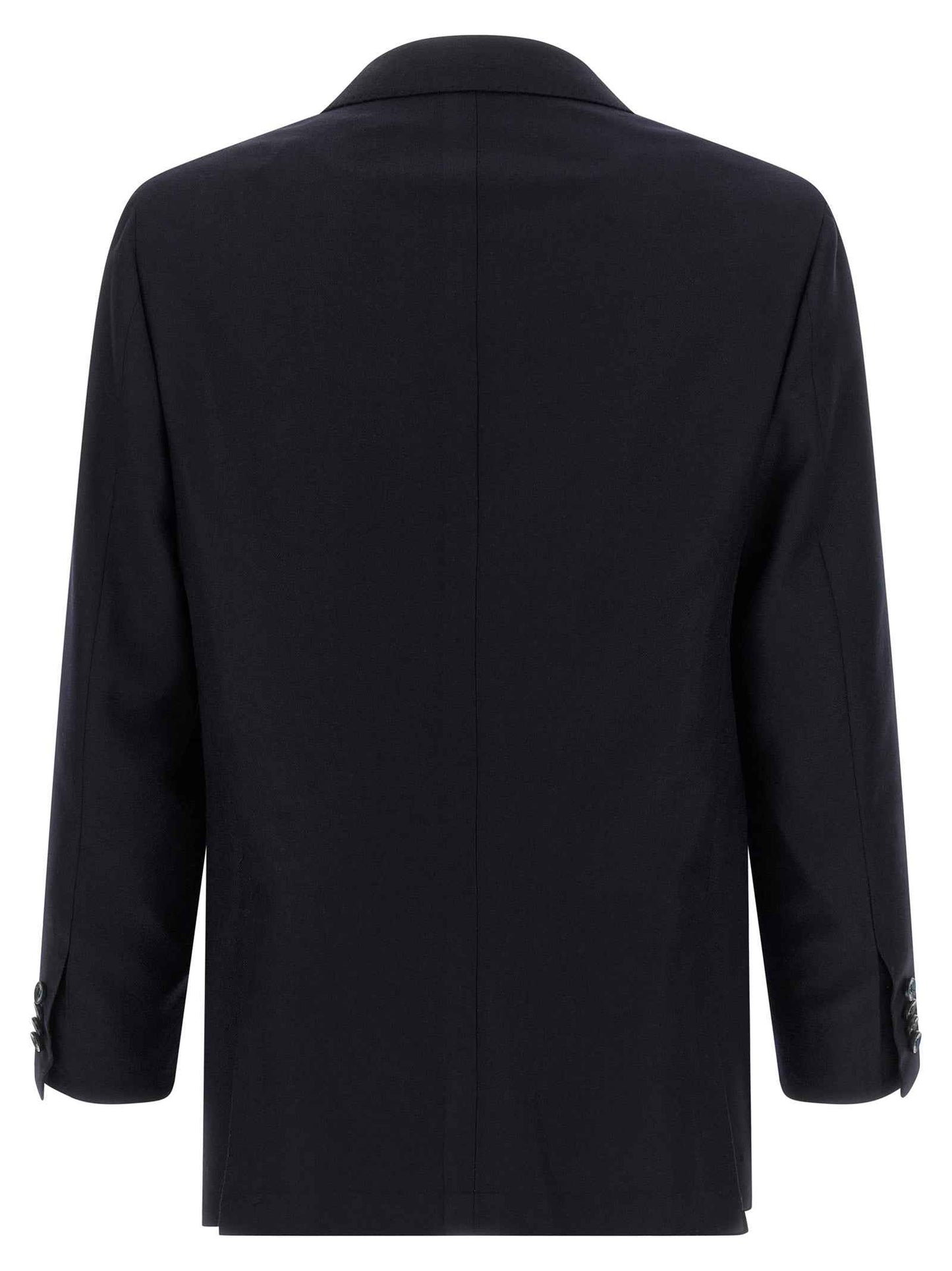 Blue Virgin Wool Two-Piece Suit
