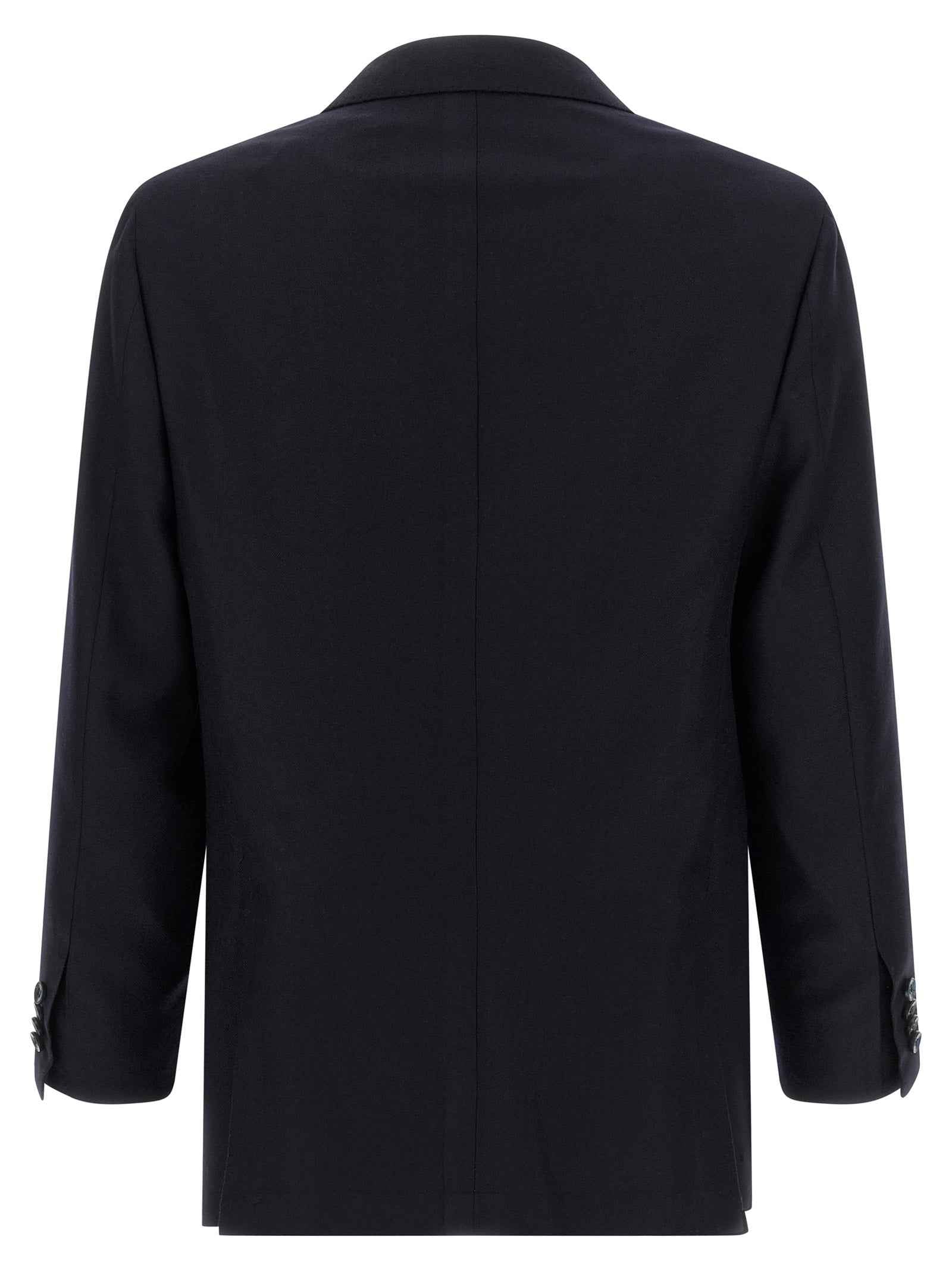 Blue Virgin Wool Two-Piece Suit