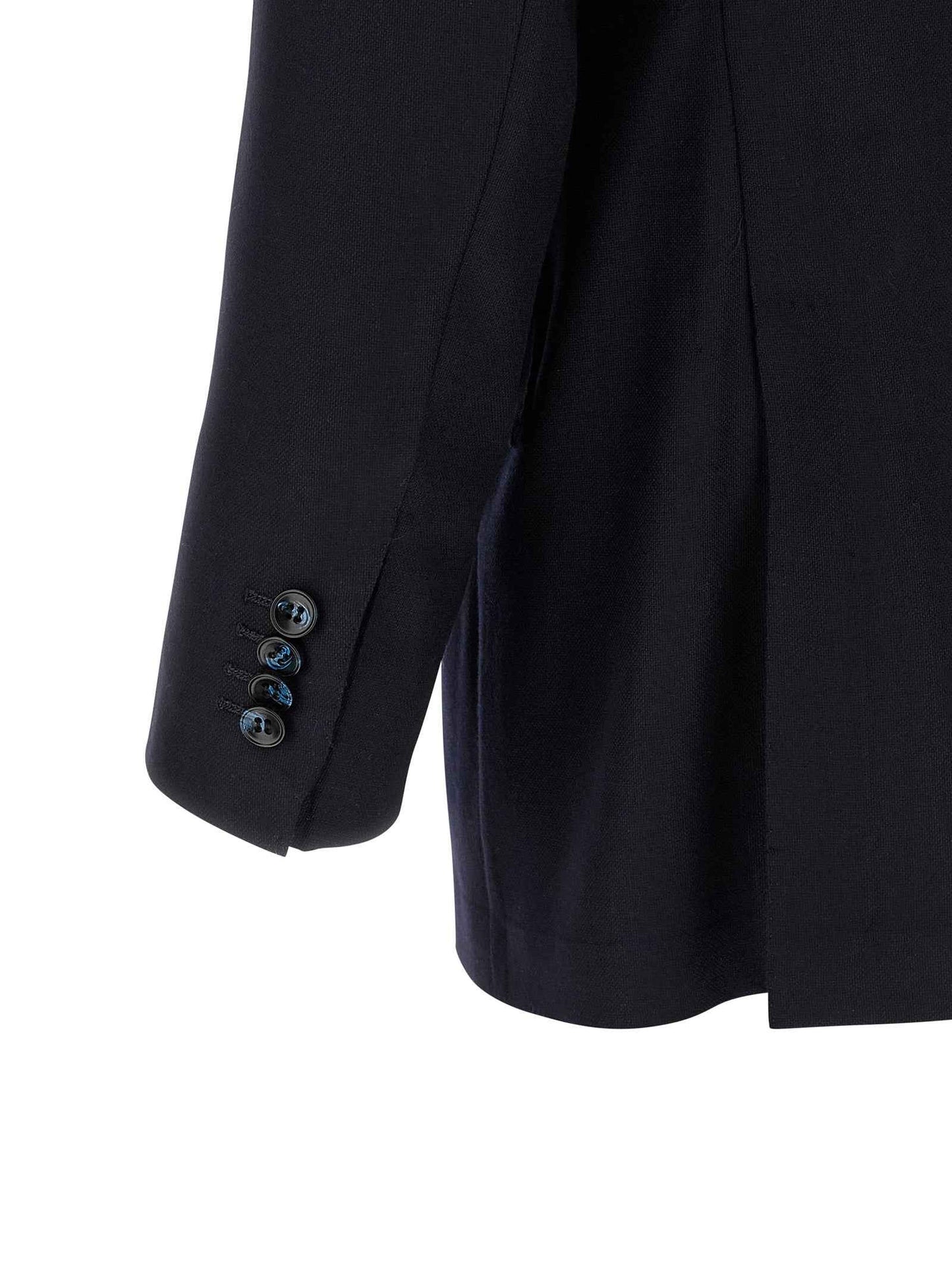 Blue Virgin Wool Two-Piece Suit