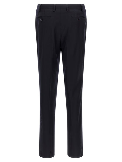 Blue Virgin Wool Two-Piece Suit