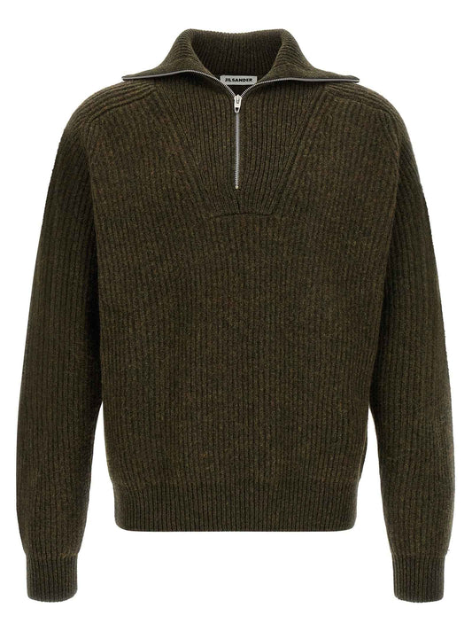 Bicolor Wool Cardigan